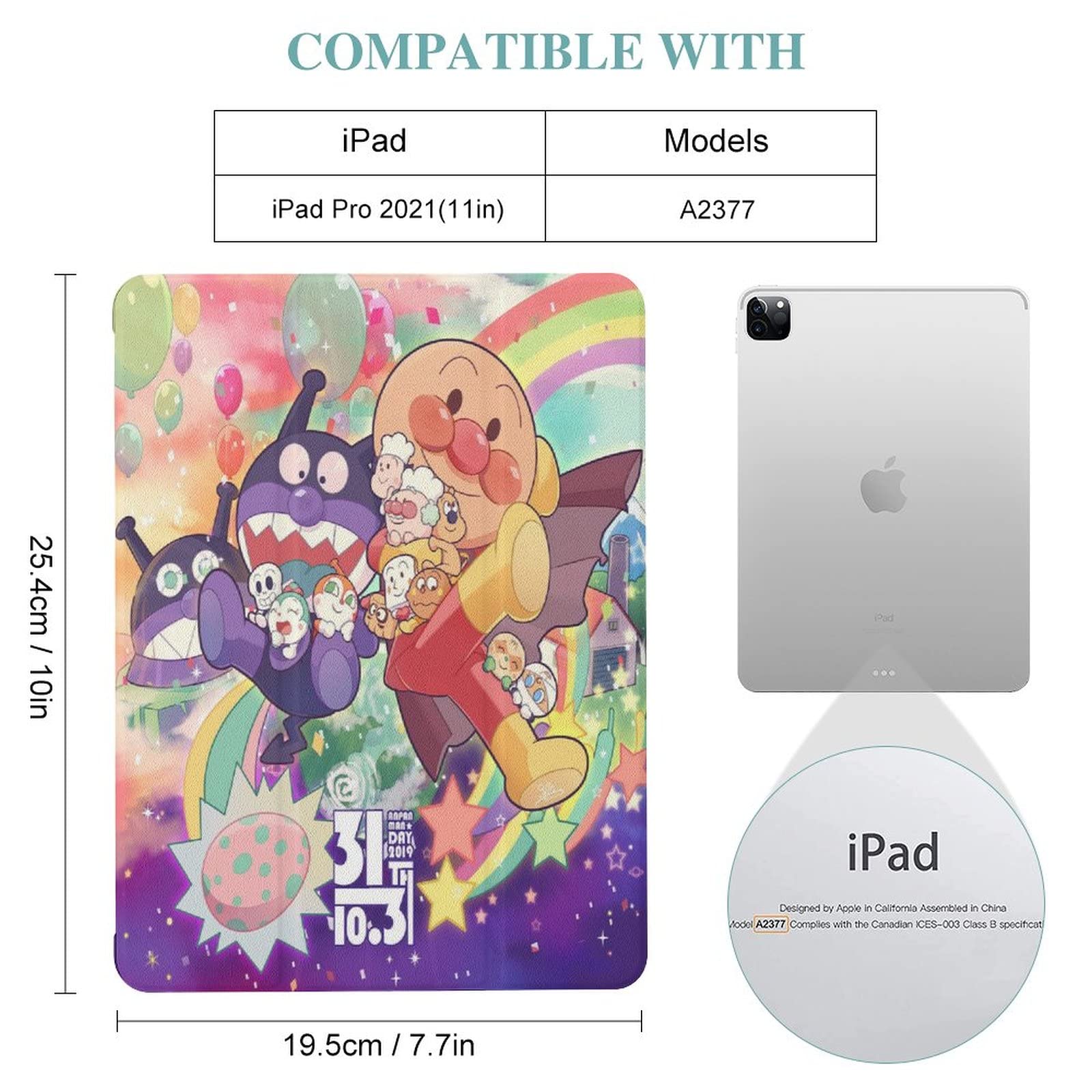 Amazon.co.jp: アンパンマン コキンちゃん iPad ケース IPAD 2020 10.2
